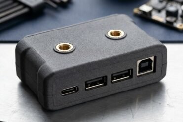 Boîtier électronique sur mesure MJF avec inserts laiton