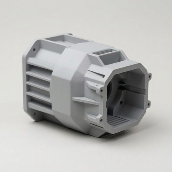 Carter grand format imprimé en 3D, jonctions rendues invisibles (monobloc apparent)