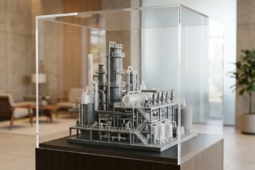 Maquette de showroom et d'exposition sur socle