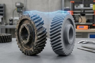 Scan 3D en maintenance industrielle : pièce réimprimée