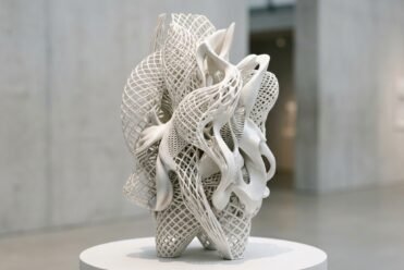 Sculpture d'art contemporain en édition limitée imprimée en 3D