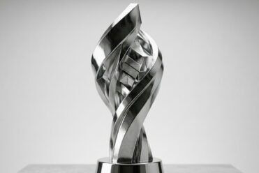 Trophée award de cérémonie métallisé imprimé en 3D